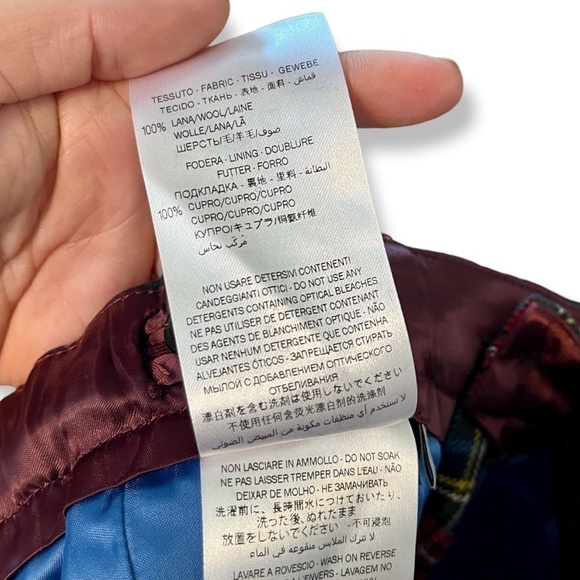 Gucci Kids Unisex Red Tartan Plaid Wool Pants Size 36 Months 3Y NWT - Picture 8 of 8